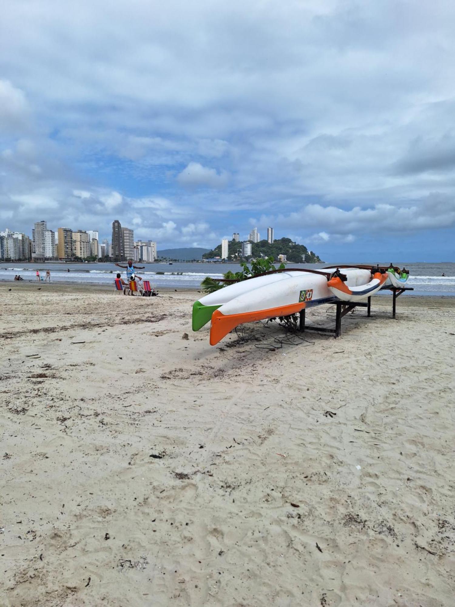 Appartamento Pé na areia Gonzaguinha São Vicente Esterno foto
